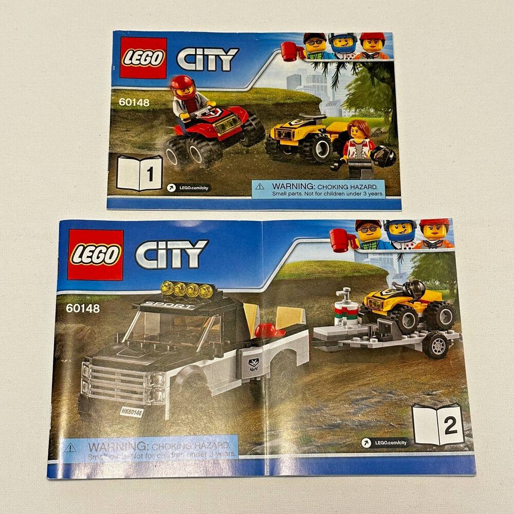 LEGO CITY ATV Race Team 60148 Instruction Booklet - Manual‎ Only